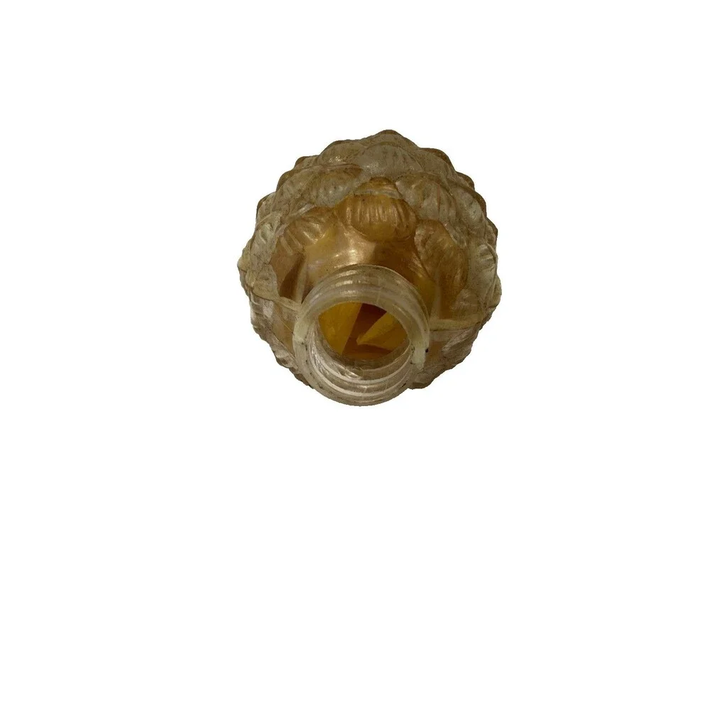 Vintage Pine Cone Hanging Fragrance Holder Refillable Metal Cap 1960s Ornament